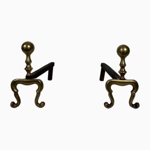 Chenets en Bronze, 1920s, Set de 2