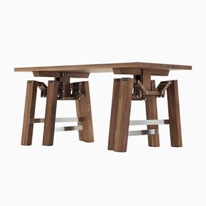 Walnut Walking Table by Wouter Scheublin