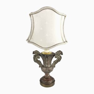 Lamp with Shaped Fan Lampshade, 1700s