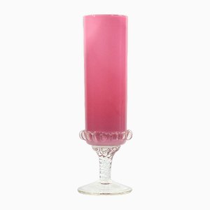 Vase en Verre Rose d'Empoli, Italie, 1960s.