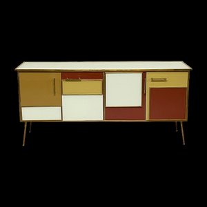 Vintage Sideboard mit Glastüren