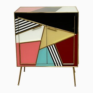 Credenza con due ante in vetro