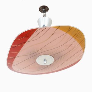 Ceiling Lamp in Pink-Red from Napako