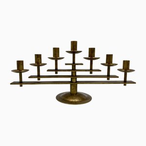 Mid-Century 7-Armed Candleholder in Brass from Dantorp Desing, Denmark, 1960s