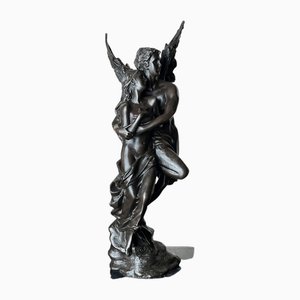 Statua in bronzo di Amore e Psiche, Francia, anni '30