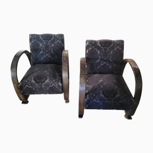 Art Decco Armchairs, Set of 2