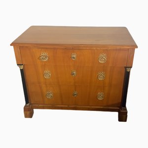Chest of Drawers in Cherry Tree with Full Pillars, 1800s