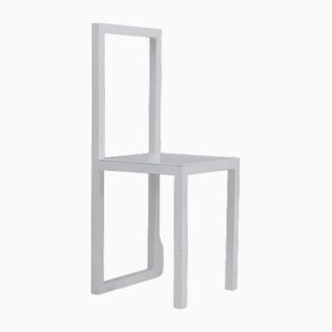 Postmodern Metal Side Chair by Robert Wilson