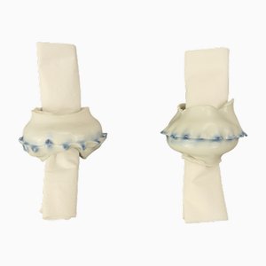 Porcelain Napkin Rings, Japan, Set of 2