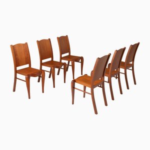 Wood Chairs by Philippe Starck for Driade, 1989, Set of 12