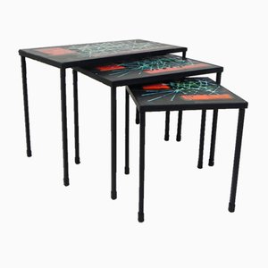 Tables Gigognes par Juliette Belarti, 1960s, Set de 3