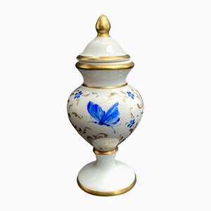 Vintage Porcelain Vase Miniature with Lid, France, 1960s