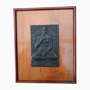 Plaque de Franc-Maçon Vintage en Bronze