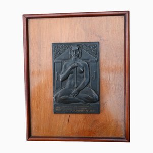 Vintage Bronze Freemason Plaque