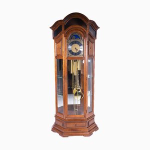 Pendulum Clock in Oak and Glass