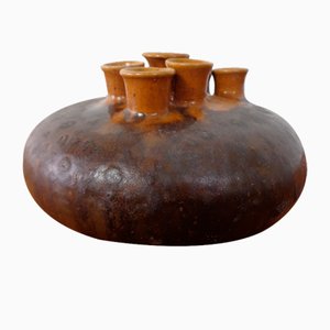 Vaso a forma di fungo in ceramica, anni '60
