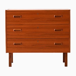 Vintage Teak Chest of Drawers with Three Drawers, 1960s