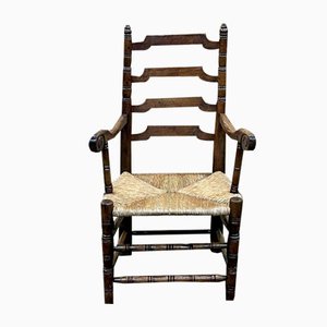 18th Century Rustic Armchair in Cherry and Chestnut