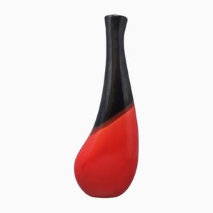Grand Vase Rouge par Marei Ceramic, Allemagne, 1970s