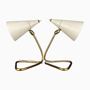 Lampes de Bureau Cocotte par Gilardi & Barzaghi, Italie, 1950s, Set de 2