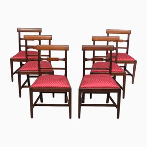 Regency Dining Chairs, England, 1950s, Set of 6