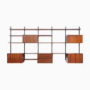 Wall Unit in Rosewood by Poul Cadovius, 1960s, Set of 24