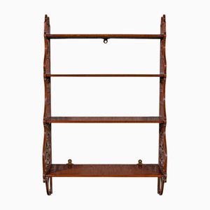 English Edwardian Mounted Whatnot Wall Display Shelves, 1890s