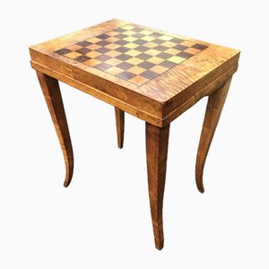 Biedermeier Birch Side Table, 1840