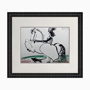Pablo Picasso, Jacqueline Riding a Horse Ii, 1961, Lithographie