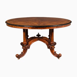 Englischer Ovaler Looe Tisch aus Nussholz