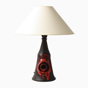 Lampe de Bureau Studio Vintage en Poterie, Danemark, 1960s