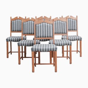 Mid-Century Danish Oak Dining Chairs, Set of 6