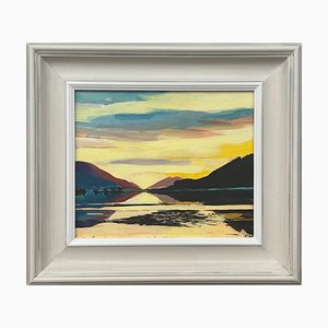 Angela Wakefield Colourful Landscape Painting of the Scottish Highlands by Artist, 2022