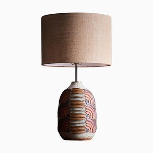 Lampe de Bureau avec Socle en Céramique Artisanal et Peint à la Main par Kat & Roger