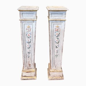 19th Century Painted Wood Columns