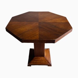 Art Deco Side Table in Wood