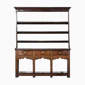 English George III Oak Potboard Dresser, 1790s