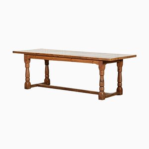 Large 19th Century English Pine Refectory Table, 1860s