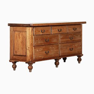 Large 19th Century English Pine Dresser Base, 1890s