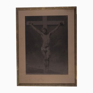 Carcone e Biacca, Cristo sulla croce, 1890, carboncino e matita e carta