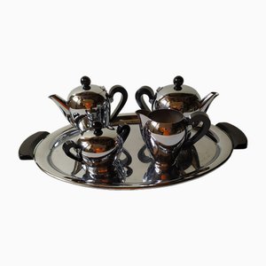 Alessi vintage coffee and tea service, 1940s, set of 5
