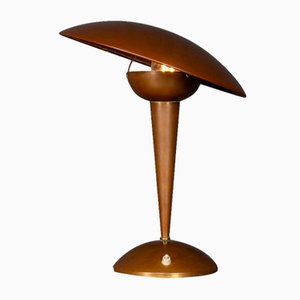 Lampe de Bureau Bronzée, Italie, 1950s