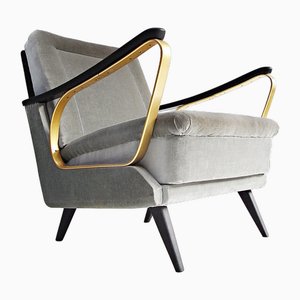 Carlo Armchair in Velvet with Spring Core Cushions