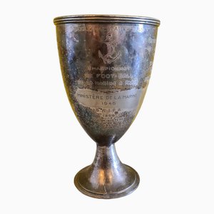 Versilberter französischer Challenge Cup von Christofle, 1940er