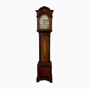 Edwardian Mahogany Inlaid Long Case Clock, 1900s