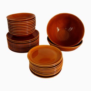 Servizio da 10 pezzi in ceramica di Longchamp, anni '60-'70, set di 32