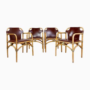 Mid-Century Safari Sessel, 1960er, 4 . Set