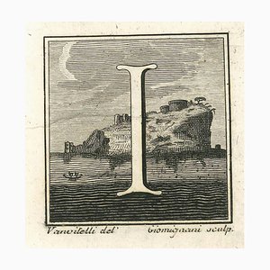 Luigi Vanvitelli, Letter of the Alphabet I, Etching, 18th Century