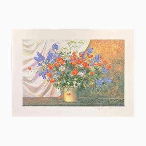 Franco Bocchi, Fleurs Sauvages, Sérigraphie, 1980s