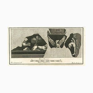 Fernando Strina, Affresco con animali, Acquaforte, XVIII secolo